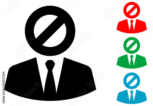 Icono Plano Hombre Simbolo Prohibido Varios Colores Buy This Stock Vector And Explore Similar Vectors At Adobe Stock Adobe Stock