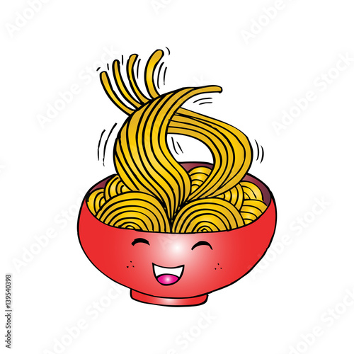 Cute cartoon noodle Buy this stock illustration and explore similar