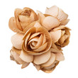 bouquet of brown flower isolated, beautiful decoration,top view