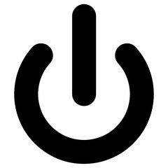 Universal power standby symbol. The standby symbol (line partially within a broken circle), indicates a sleep mode or low power state. Vector Format.