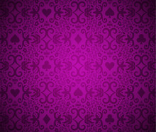 Luxury Purple Background With Card Symbols Ornament