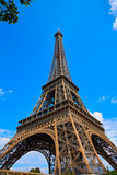 Fototapeta Paryż - Eiffel tower in Paris France