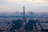 Fototapeta Boho - Eiffel Tower in Paris aerial sunset France