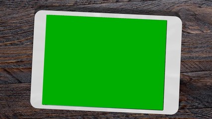 Wall Mural - Tablet Device Greenscreen - Green screen