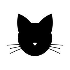 Wall Mural - cat head icon