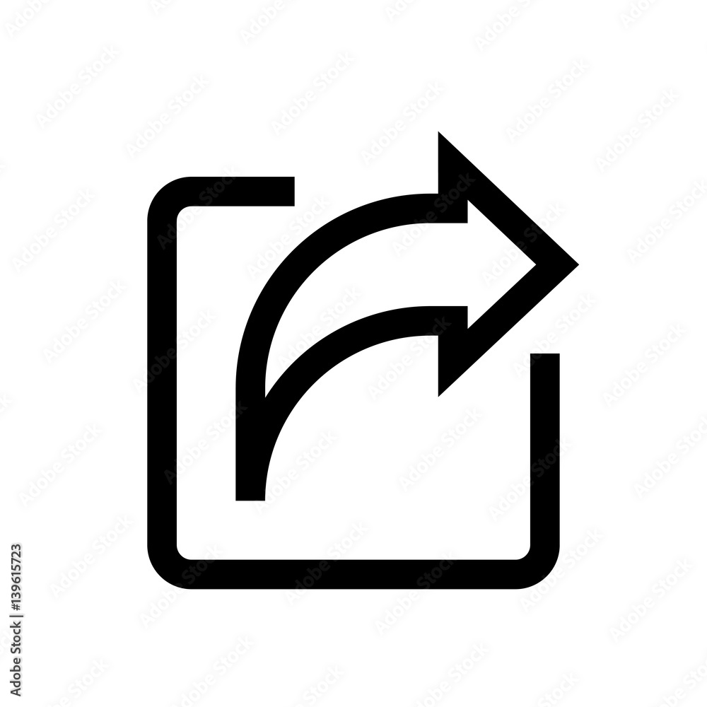 Export mini line, icon Stock Vector | Adobe Stock