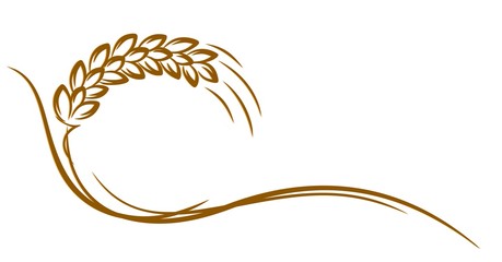 Canvas Print - Logo of wheat.