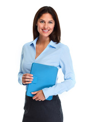 Wall Mural - Business woman with folder