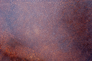 Steel walkway mats sprayed red rust.Iron surface rust