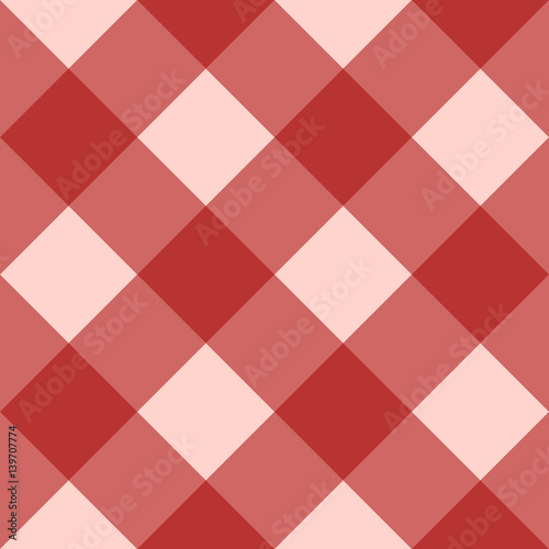 Red checkered seamless background Stock Vector Adobe Stock