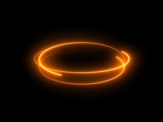 Wall Mural - abstract light effect element design on black background