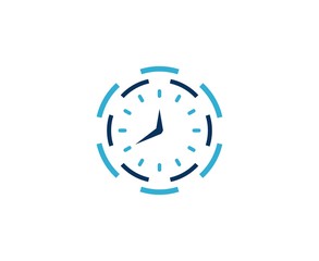 Canvas Print - Clock logo