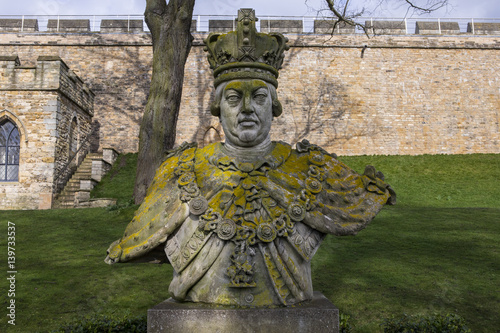King George III Statue at Lincoln Castle Tableau sur Toile