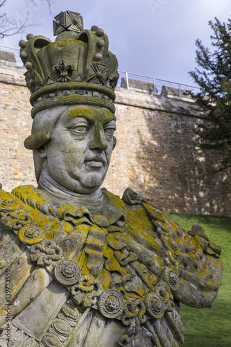 King George III Statue at Lincoln Castle Tableau sur Toile