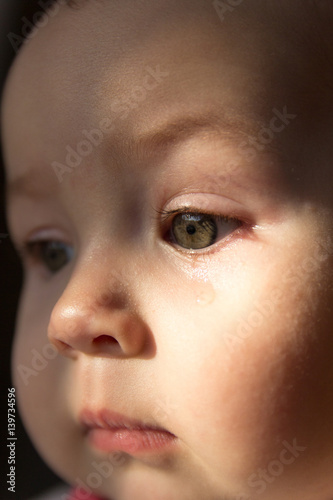 sad face baby a