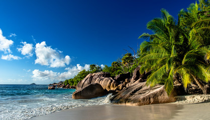 Canvas Print - Strand auf den Seychellen