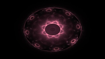 Poster - Abstract blue background. Fractal artwork.