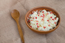 Fresh Cottage Cheese With Pomegranate