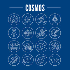Wall Mural - Cosmos Icons Set
