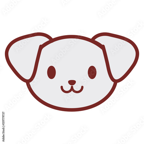 cute puppy face image vector illustration eps 10 Stock Vector | Adobe Stock