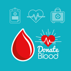 Poster - blood donation days icon