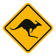 Känguru Zeichen Schild