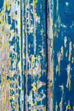 Fototapeta  - Wooden distressed texture or background / painted background old panels.