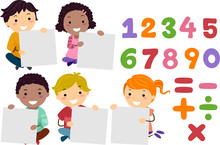 Stickman Kids Math Solve Boards