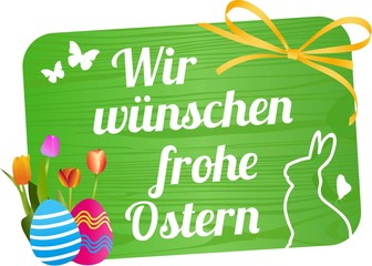 Wall Mural - Wir wünschen frohe Ostern