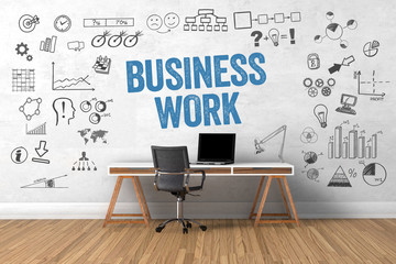 Wall Mural -  Business Work / Office / Wall / Symbols