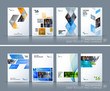 © Diamond Graphics - Business vector set. Brochure template layout, cover design annu