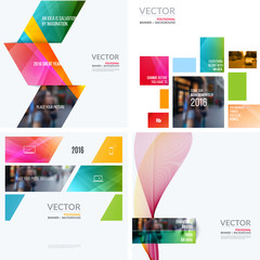 Business vector design elements for graphic layout. Modern abstr