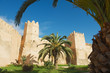 View to the wall and towers of the Sfax medina in Sfax, Tunisia.