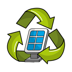 Sticker - solar energy eco icon