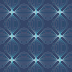 Poster - Abstract seamless pattern with lots of lines and waves.