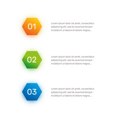 Poster - Layout workflow. Outline colorful menu for app interface. Number options. Web design of buttons elements. Infographics 1. 2. 3. vector template. Text illustration.