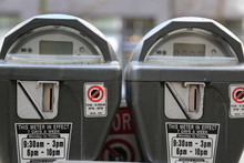 Parking Meters Accepting Coins