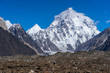 K2 mountain peak with cloud on top, Baltoro glacier, Gilgit, Pakistan