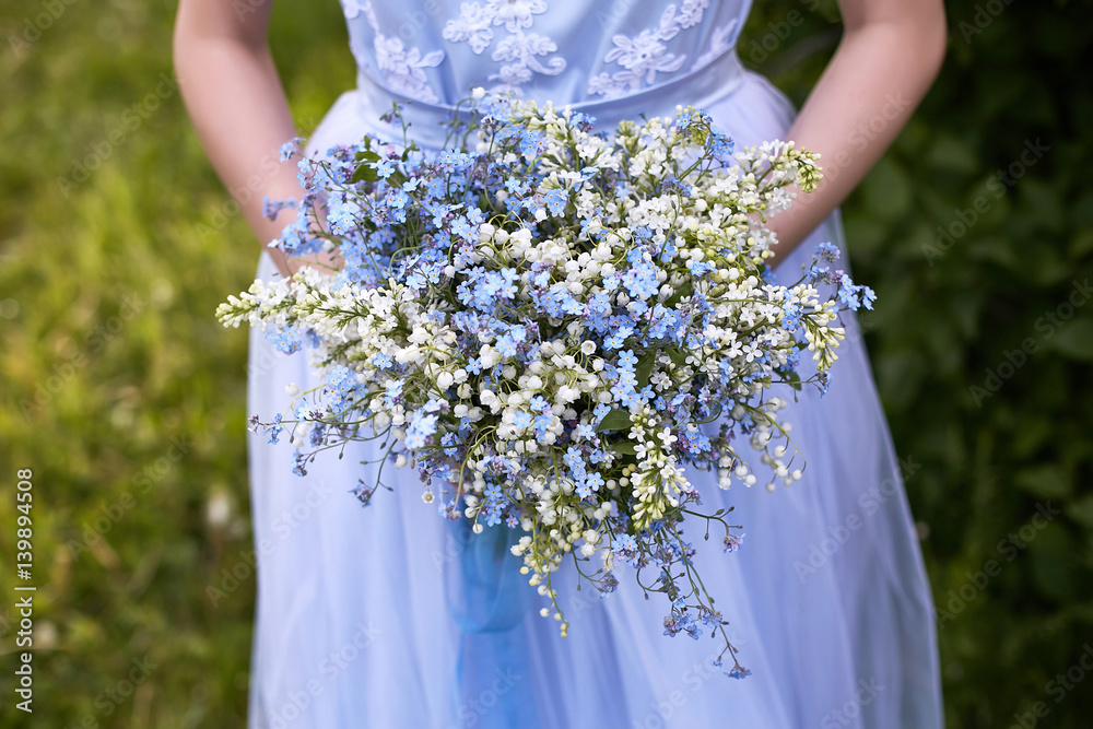 forget me not blue dress Forget-me-not Dress – De Castro Moda LLC main image 0