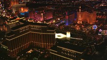 Orbiting The Bellagio And Its Fountains In Las Vegas At Night. Shot In 2008.
