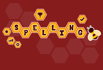 Spelling Bee Hexagon Lettering