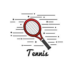 Wall Mural - symbol tennis play icon