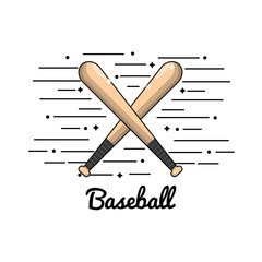 Wall Mural - symbol baseball play icon