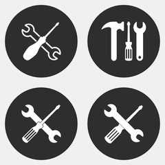 Canvas Print - Tool icon set.