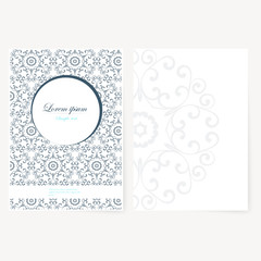Poster - Decorative sheet of paper with oriental design