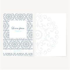 Poster - Decorative sheet of paper with oriental design