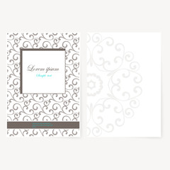 Poster - Decorative sheet of paper with oriental design