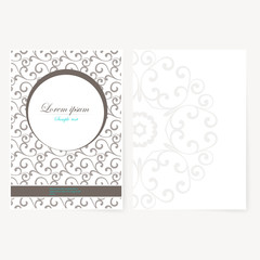 Poster - Decorative sheet of paper with oriental design