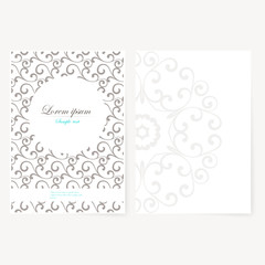 Poster - Decorative sheet of paper with oriental design