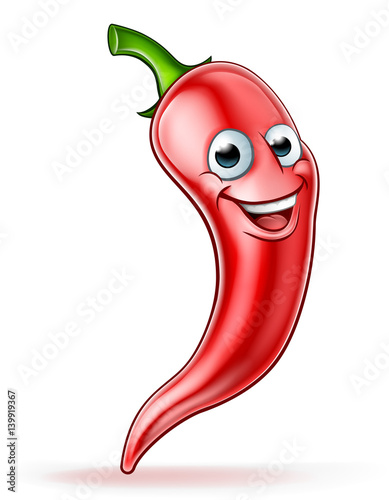 Red Chilli Pepper Mascot
